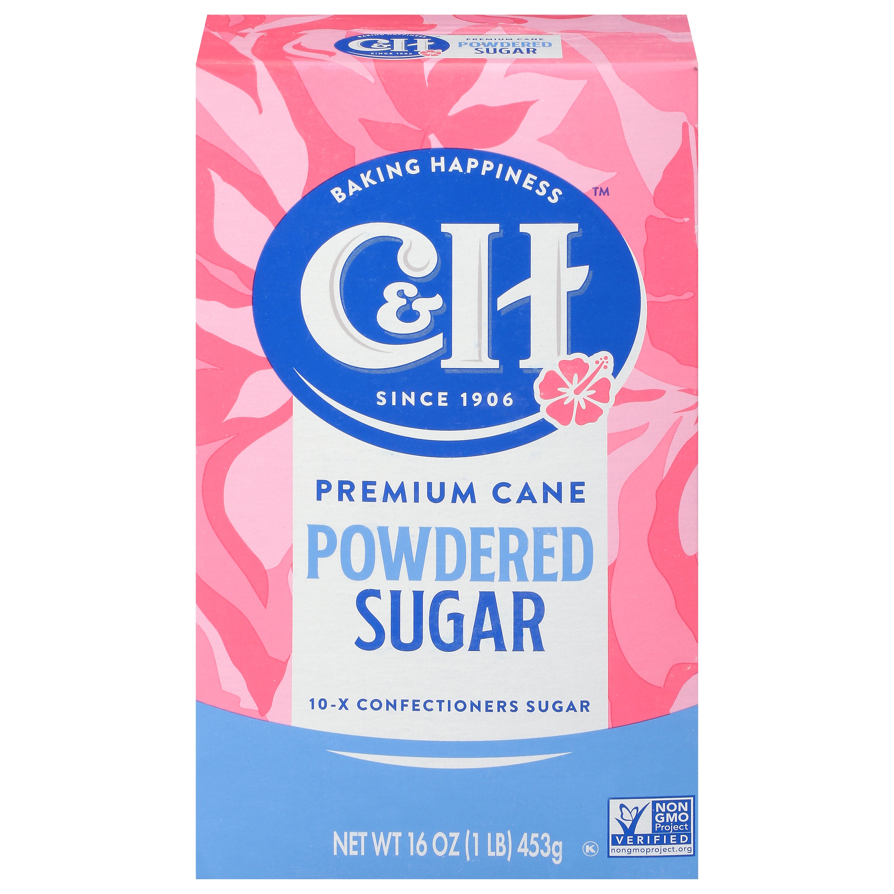 C&H® Pure Cane Powdered 10X - 1 lb. Carton