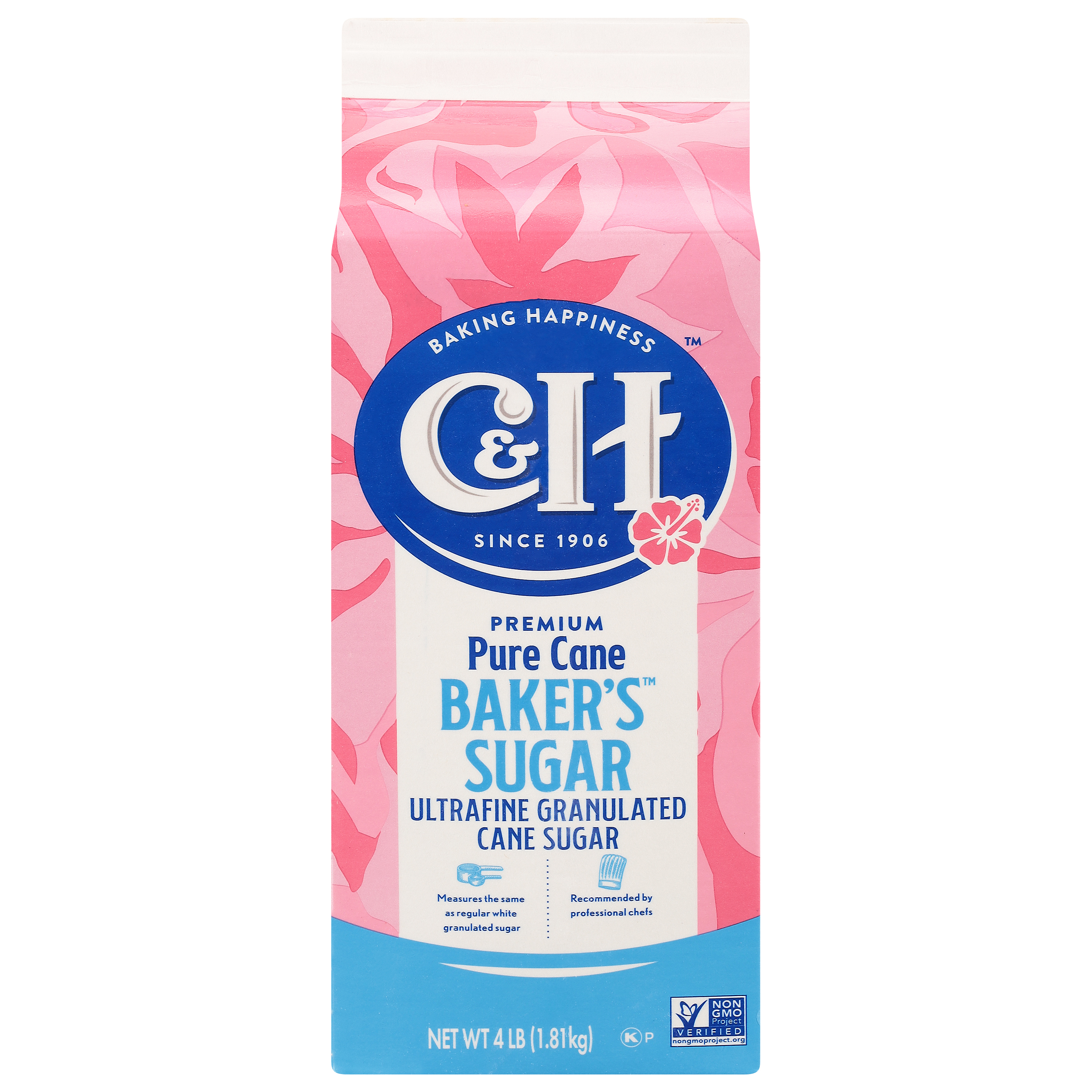 C&H® Pure Cane Baker's Special Sugar - 4 lb. Carton