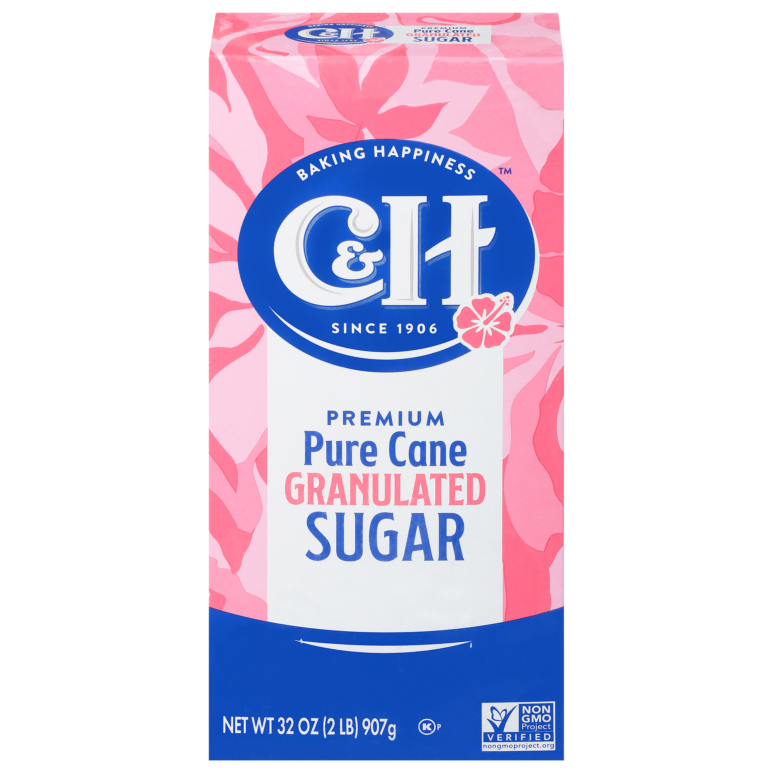 C&H® Pure Cane Granulated Sugar - 2 lb. Carton