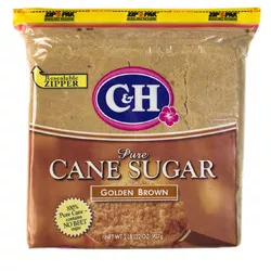 C&H® Pure Cane Golden Brown Sugar - 2 lb. Poly | DFI Foodservice