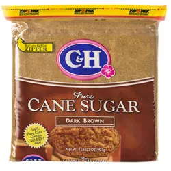 C&H® Dark Brown Sugar - 2 lb. Poly | DFI Foodservice