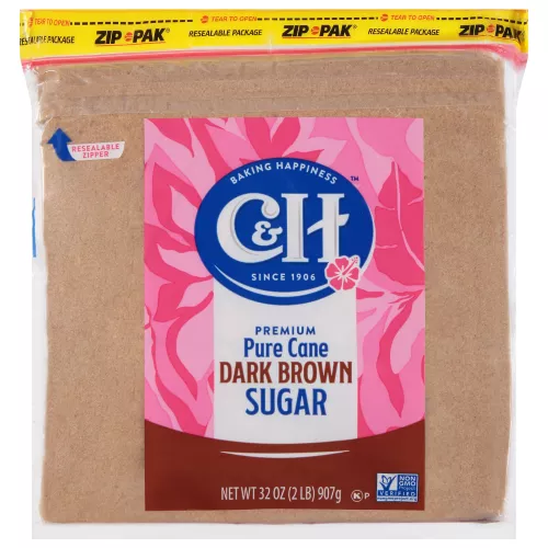 C&H® Dark Brown Sugar - 2 lb. Poly